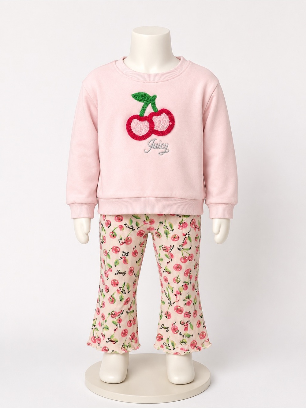 Juicy Couture Pink Cherry Sweatshirt & Cherry-Print Pajama Pants